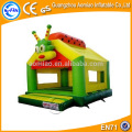 Giraffe style simple gonflable sauter bouncer, jaune et vert guangzhou gonflable chateau gonflable